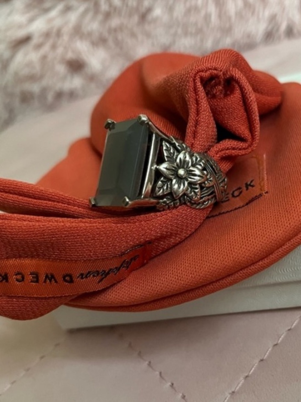 STEPHEN DWECK Carved Sterling Natural Agate Ring NWT 🩶 - Picture 14 of 14